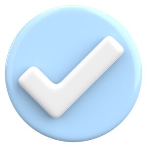 3d checkbox check mark 3d illustration
